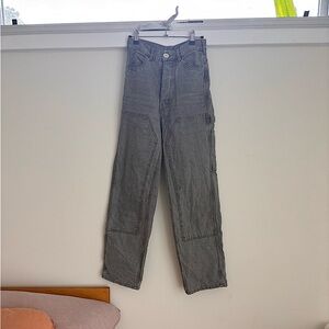 Jesse Kamm patch front handy pants gray denim size 2